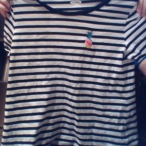 striped pineapple shirt